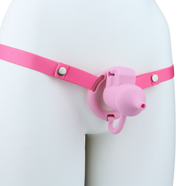 Silicone Baby Bottle Chastity Cage with 4 Locking Rings — product image 36