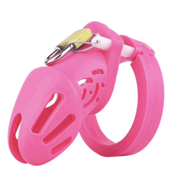 Soft Silicone Chastity Cage with Strap – Large / Small Size – Multicolor — product image 13
