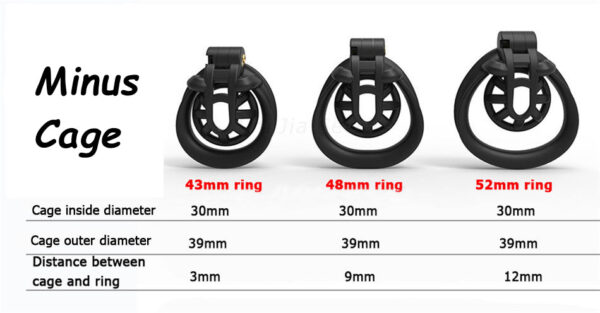 Positive / Negative Resin Chastity Cage Set – Minus / Plus Chastity Device — image 16 Positive / Negative Resin Chastity Cage Set – Minus / Plus Chastity Device — product image 16