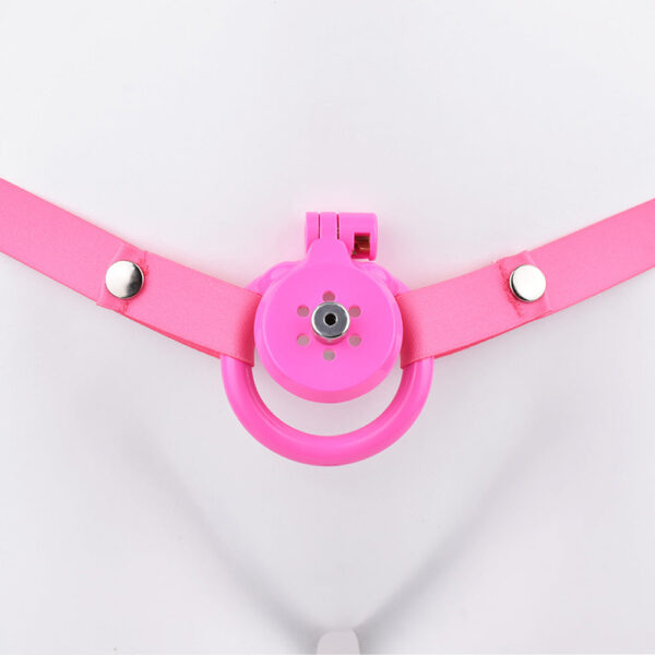 NEW Resin Flat Chastity Cage Set – Pink — product image 17