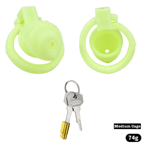 Versatile Resin Chastity Cage with Built-in Adjustable Ring and Detachable Butt Plug — product image 27