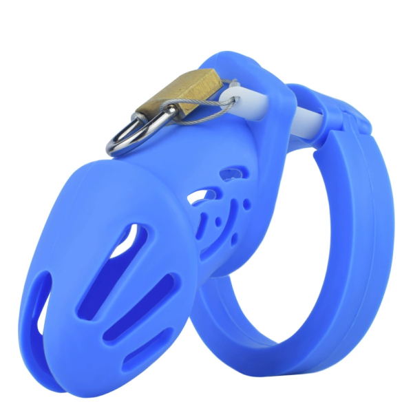 Soft Silicone Chastity Cage with Strap – Large / Small Size – Multicolor — product image 19