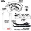 Spiked Chastity Cage with Urethral Anal Plug — product image 7