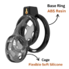 Flexible Soft Silicone Chastity Cage Set — image 5 Flexible Soft Silicone Chastity Cage Set — product image 5