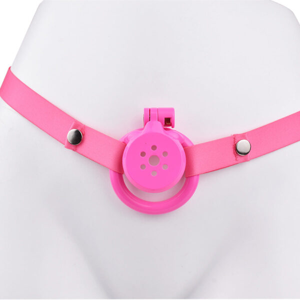 NEW Resin Flat Chastity Cage Set – Pink — product image 14