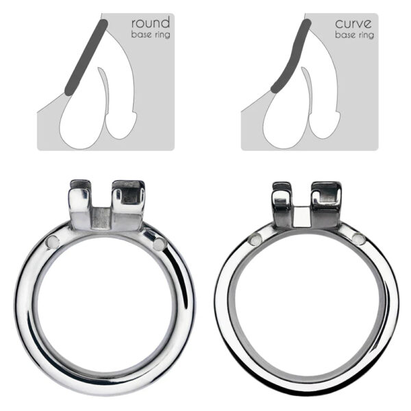 Hemisphere Tiny Chastity Cage with Detachable Metal Catheter — image 7 Hemisphere Tiny Chastity Cage with Detachable Metal Catheter — product image 7