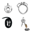Stainless Steel Snake Guard Locking Chastity Cage (Short / Long) — product image 14