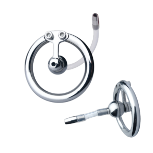 Super Small Inverted Chastity Cage with Silicone Urethral Catheter — image 1 Super Small Inverted Chastity Cage with Silicone Urethral Catheter — product image 1