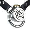 Butterfly Inverted Chastity Cage with PU Belt and Silicone Catheter — product image 12
