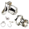 Stainless Steel Spiked Cock Cage with Anti-drop Loop Penis Ring — product image 1