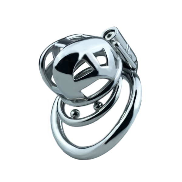Metal Chastity Cage with Strap – Small / Micro — product image 9