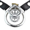 Negative Chastity Cage with Adjustable PU Strap — product image 4