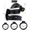 Dual-Lock 3D Printed Resin Chastity Cage with Removable Cap — product image 11