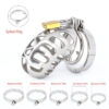 Metal Cock Cage with Spiked Penis Ring – Chastity Cage — product image 5