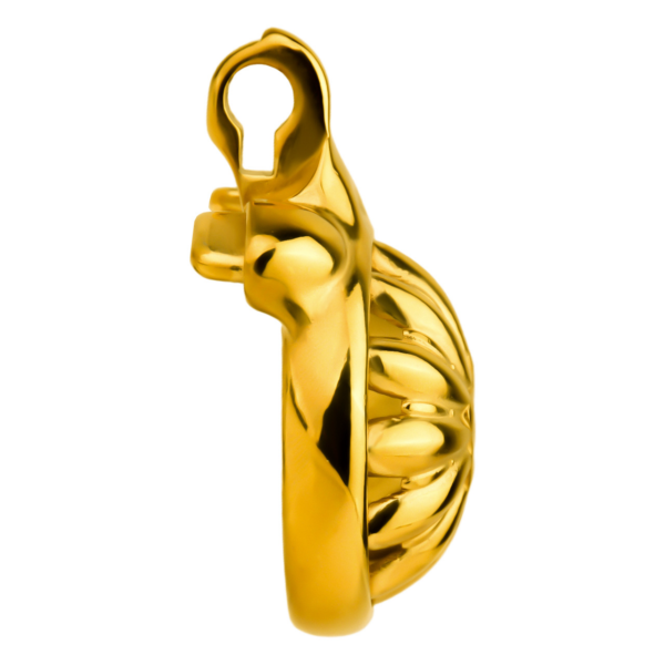 Gold Sunflower Tiny Chastity Cage — product image 15