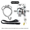 Butterfly Inverted Chastity Cage with PU Belt and Silicone Catheter — product image 18