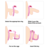 Lightweight Hard Resin Chastity Cage – Black & Pink — product image 5