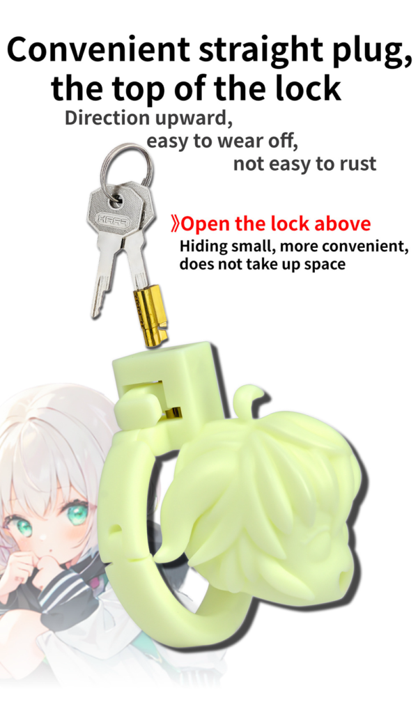 All-in-One 3D Printed Anime Chastity Cage with Adjustable Ring — product image 9