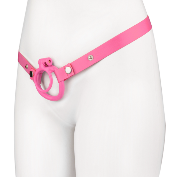 Lockable Resin Cock Ring Chastity Cage – Blue / Black / Pink / White — product image 27