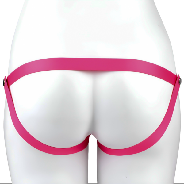 Minimalist Inverted Chastity Cage with Adjustable Nylon Belt — product image 19