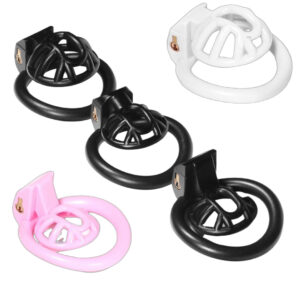 Pink Small Sissy Chastity Cage With 4 Base Rings – Micro / Negative / Stub — image 1 Pink Small Sissy Chastity Cage With 4 Base Rings – Micro / Negative / Stub — product image 1