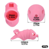 Soft Silicone Chastity Cage with Invisible Lock and 4 Base Rings — product image 3