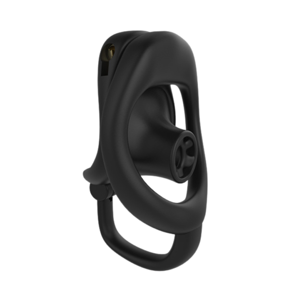 Resin Inverted Chastity Cage – Black / Pink — product image 5