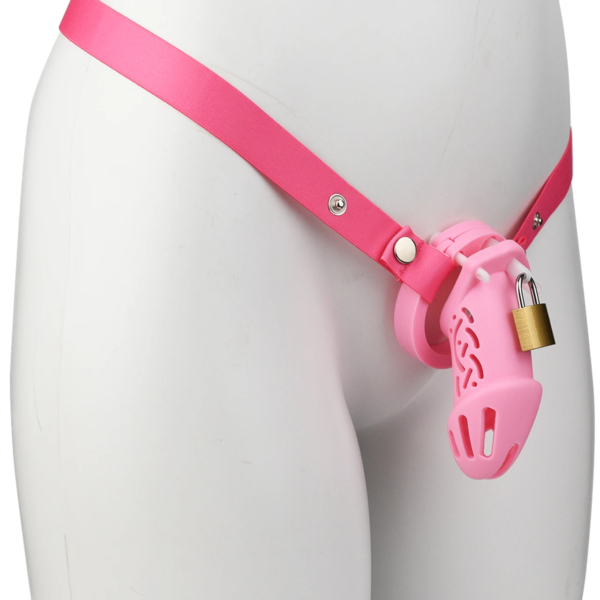 Soft Silicone Chastity Cage with Strap – Large / Small Size – Multicolor — product image 21