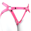 Triple-Support Elastic Strap for Chastity Cage – Black / Pink — product image 4