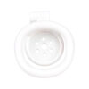 NEW Resin Flat Chastity Cage Set – White — product image 12