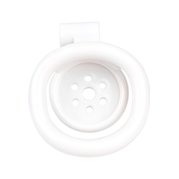 NEW Resin Flat Chastity Cage Set – White — product image 12