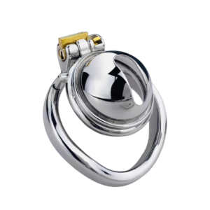 Small Metal Chastity Cage With Urine Hole — image 1 Small Metal Chastity Cage With Urine Hole — product image 1