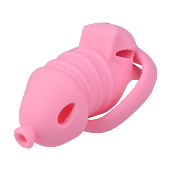 Soft Silicone Chastity Cage with Invisible Lock and 4 Base Rings — product image 12