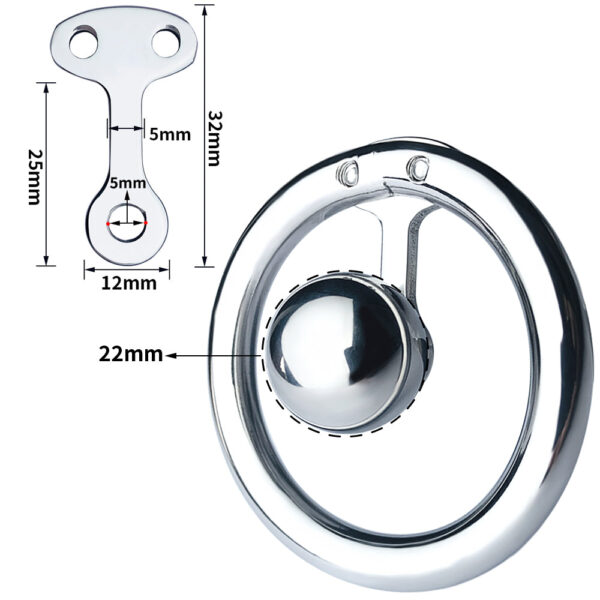 Super Small Inverted Chastity Cage with Silicone Urethral Catheter — product image 5