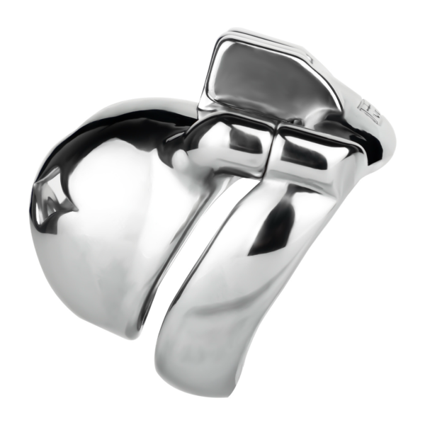 Small Metal Chastity Cage with Black or Pink Soft Pussy Catheter — product image 12