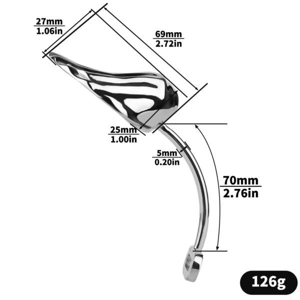Tiny Shell Chastity Cage with Anal Plug and Catheter — product image 4