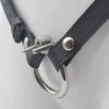 Flat Compact Chastity Cage with Ventilation Holes and Metal Catheter — product image 7
