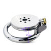 Flat Chastity Cage with Detachable Metal Catheter and Anti-Drop Ring — product image 2