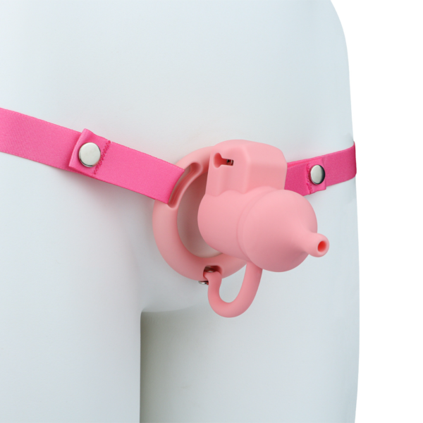 Silicone Baby Bottle Chastity Cage with 4 Locking Rings — product image 38