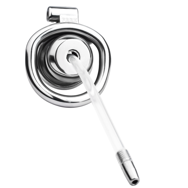 Sleek Micro Inverted Chastity Cage with Urethral Catheter — product image 9
