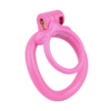 Lockable Resin Cock Ring Chastity Cage – Blue / Black / Pink / White — product image 17