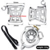 Negative Chastity Cage with Adjustable PU Strap — product image 12