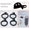 Micro / Small Plastic Chastity Cage with 4 Penis Rings — product image 9