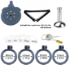 Lightweight Chastity Cage with Removable Inverted Plug and 4 Base Rings — product image 11