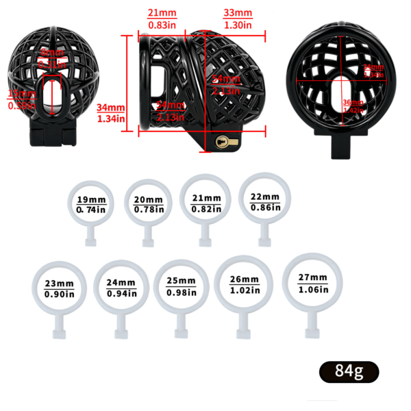 Lightweight Nest Glans Chastity Lock — image 4 Lightweight Nest Glans Chastity Lock — product image 4
