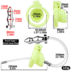 Versatile Resin Chastity Cage with Built-in Adjustable Ring and Detachable Butt Plug — product image 9