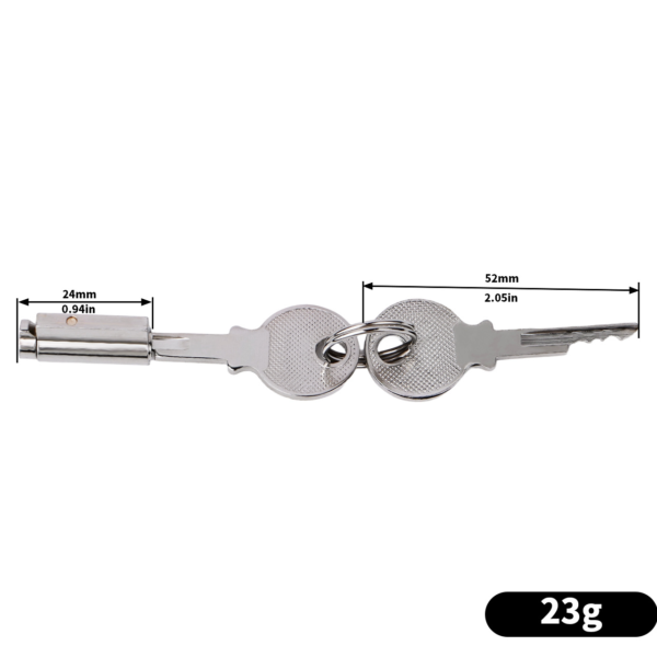 Men’s Stainless Steel PA Locking Chastity Cage — product image 6