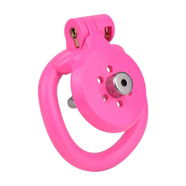 NEW Resin Flat Chastity Cage Set – Pink — product image 13