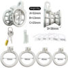 3D Printed Negative Chastity Cage with 4 Rings — image 5 3D Printed Negative Chastity Cage with 4 Rings — product image 5