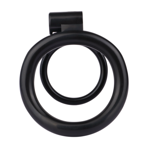 Lockable Resin Cock Ring Chastity Cage – Blue / Black / Pink / White — product image 13